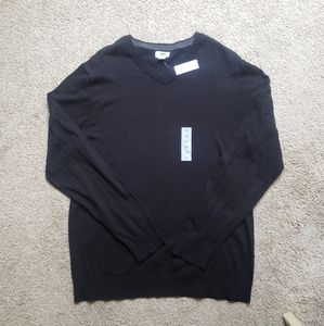 NWT Old Navy Men's Black V-Neck Sweater XL